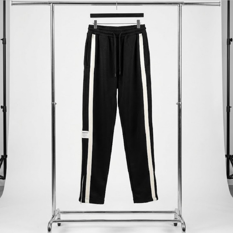 شلوار مردانه دونوار پایین زیپ مدل Alishan-مشکی