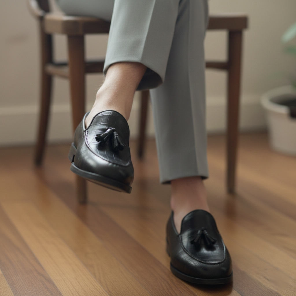 کفش کالج مردانه مشکی مدل Parang